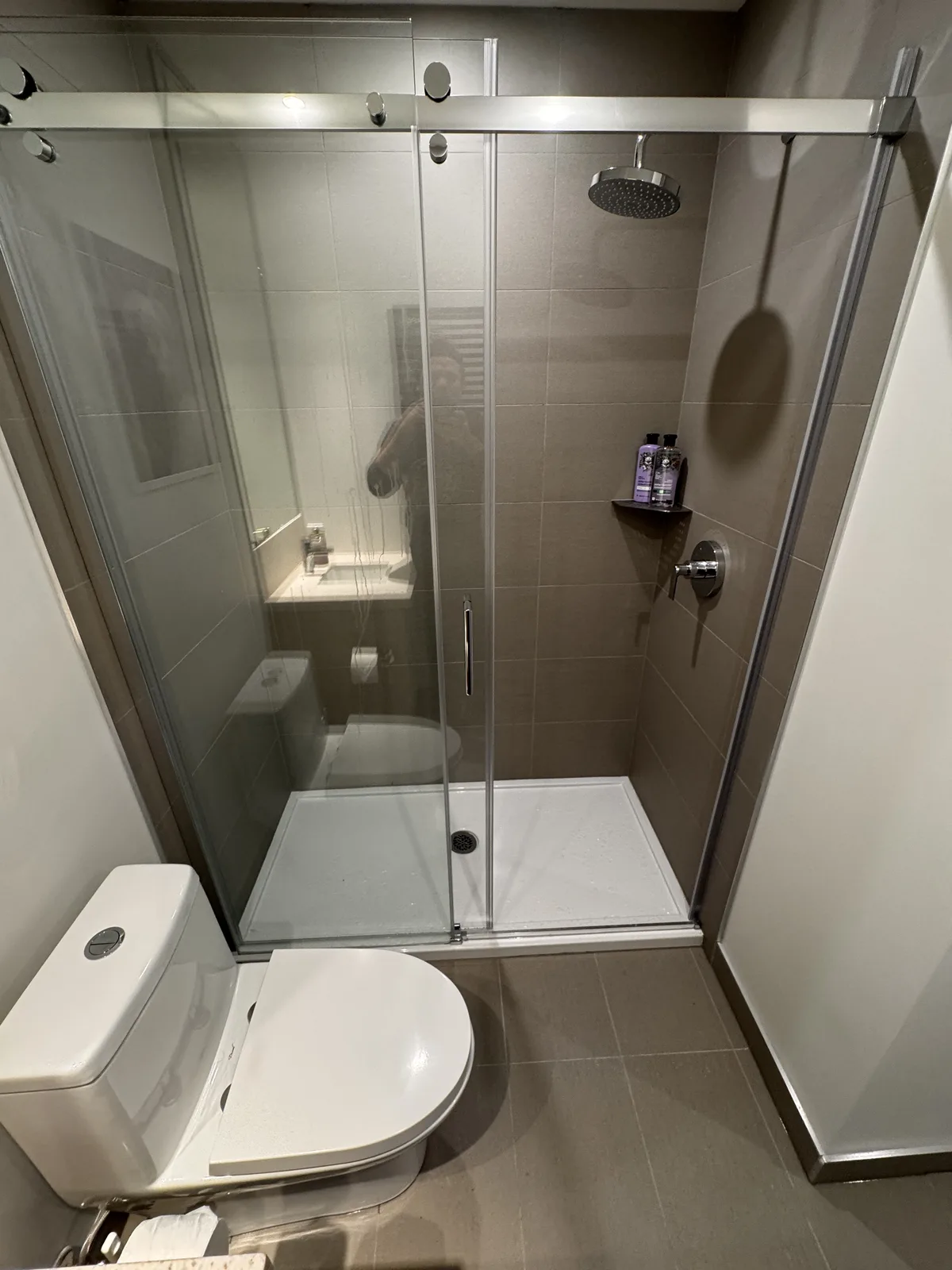 Private bathroom with walk-in shower