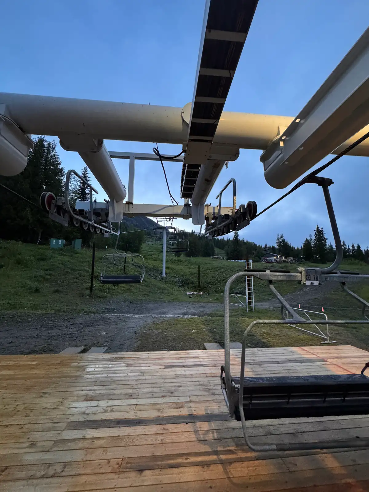 RED Mountain chairlift, bike season